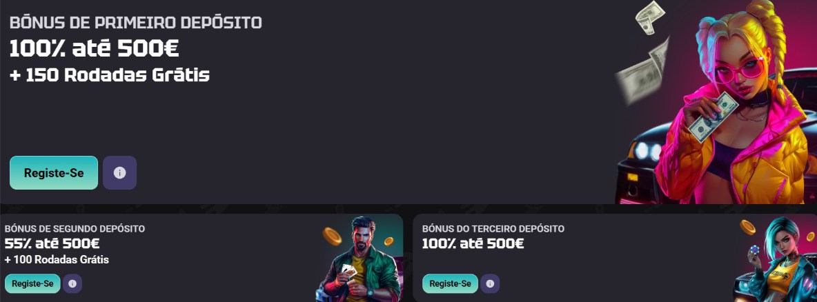 Bónus de boas-vindas do casino Need for Slots