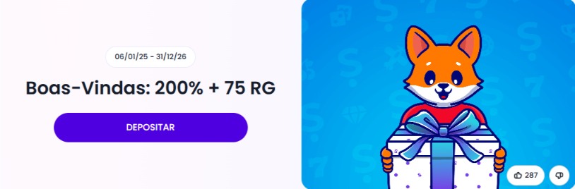 Bónus de casino da Slott: 200% + 75 Rodadas Grátis