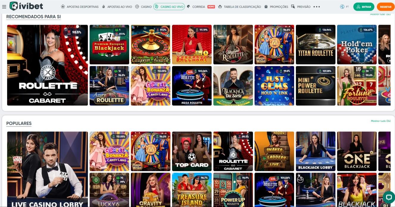Casino ao Vivo do Ivibet