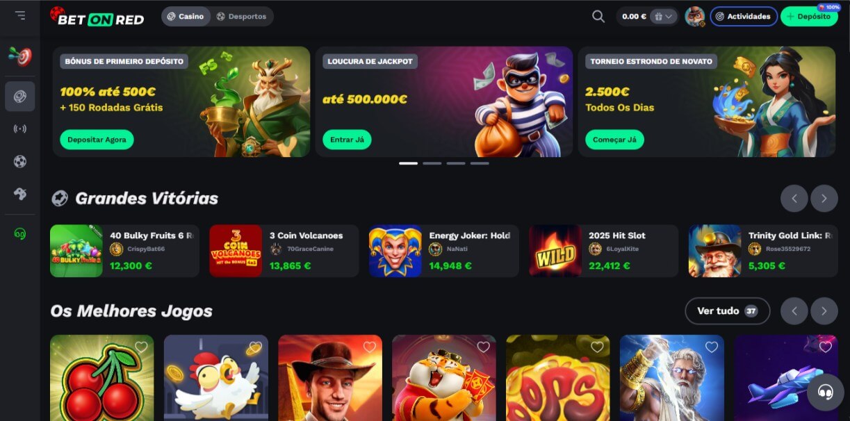 Página Inicial do casino da Betonred