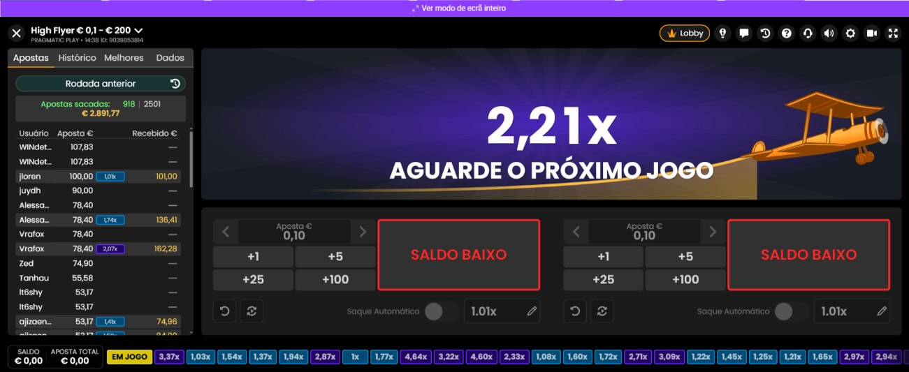Jogo Crash Highflyer