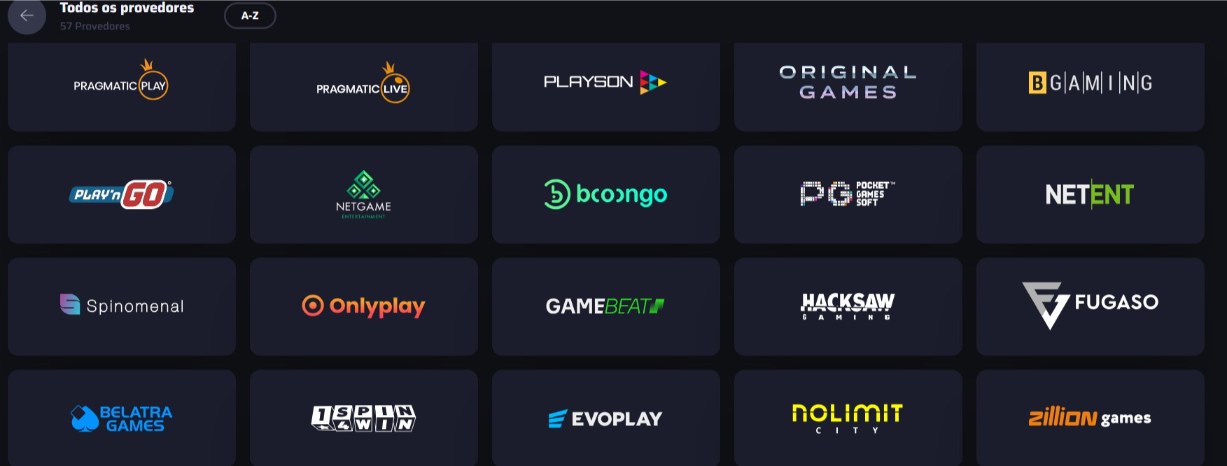 Fornecedores de Casino Online do BDMBet