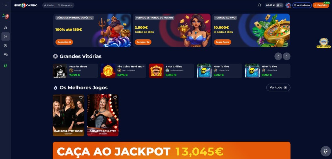 Casino ao vivo: Nine Casino