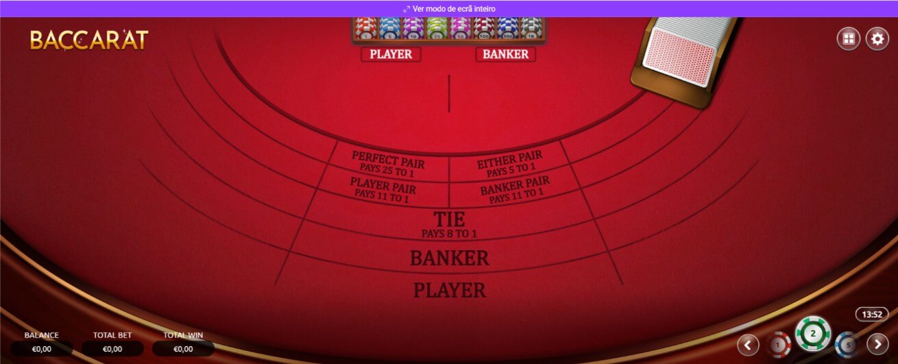 Jogo Baccarat no Tornadobet casino