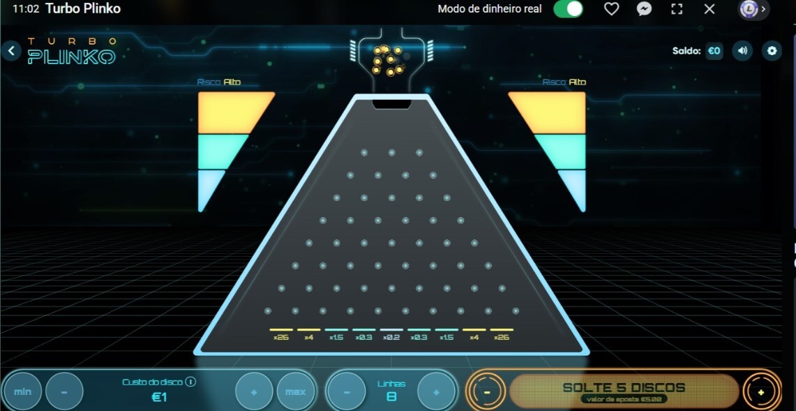 Jogo de Plinko na Leon Portugal